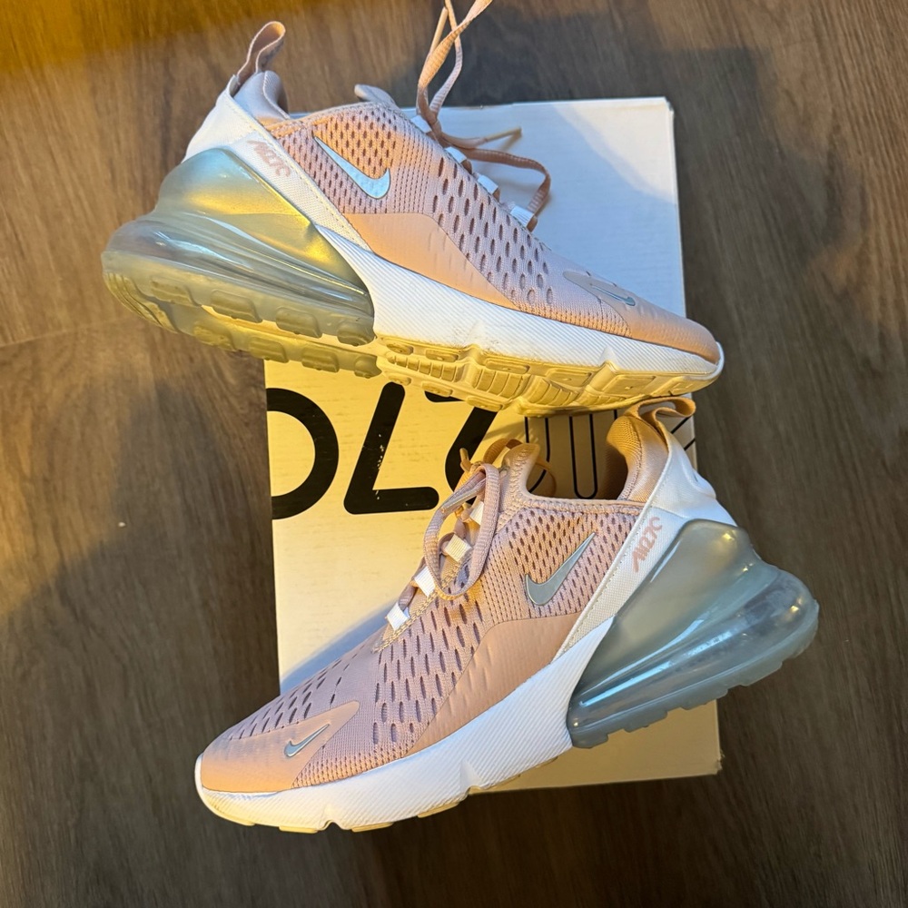 Nike Women's Sneakers - Pink and Silver